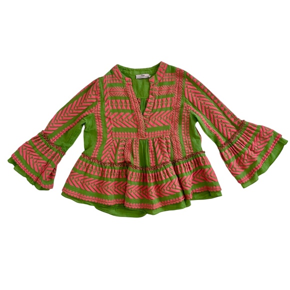 Devotion TWINS Pink and Green Blouse - Picture 2 of 8